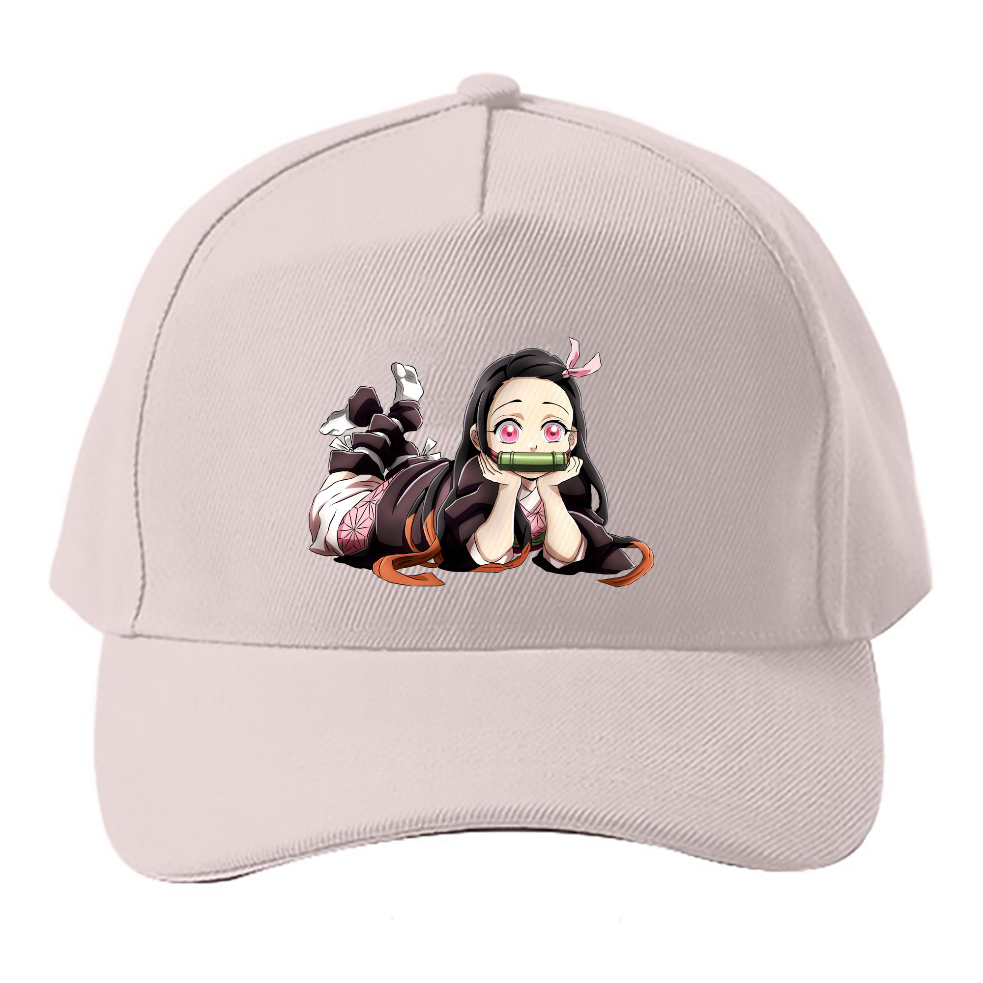 （画像用） 鬼滅の刃（きめつのやいば）竈門 禰󠄀豆子／かまど ねずこ Kamado Nezuko ベースボールキャップ 綿100％ 男女兼用 帽子 スポーツ